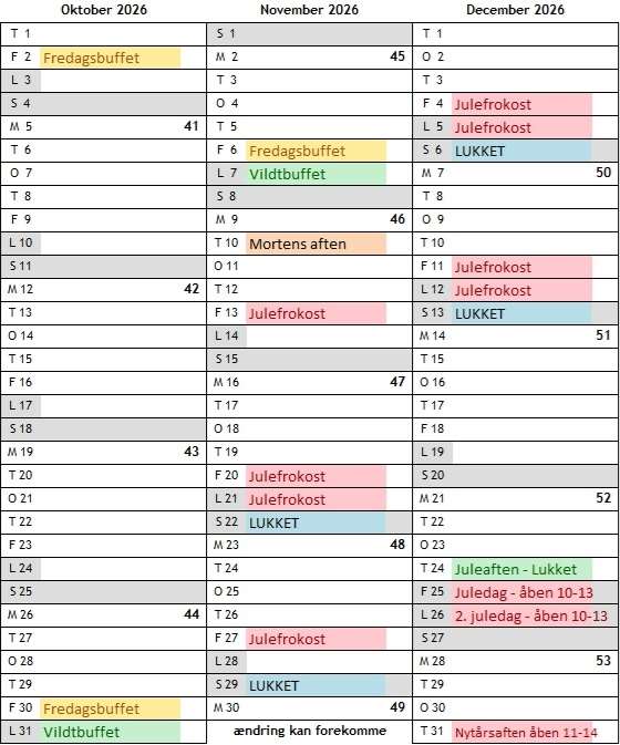 kalender 4 2026