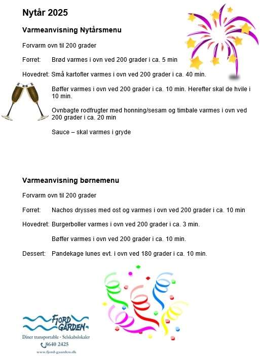 varmeanvisning nytår 2025